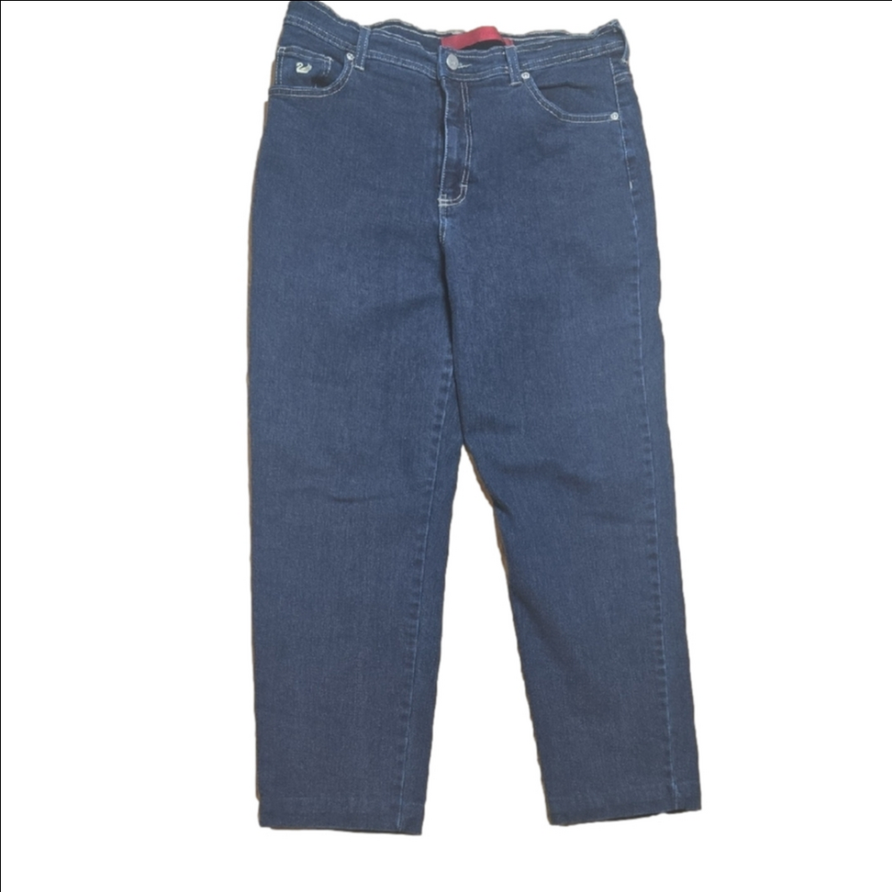 ♡Gloria Vanderbilt Dark Blue Straight-Leg Jeans Size 14P
